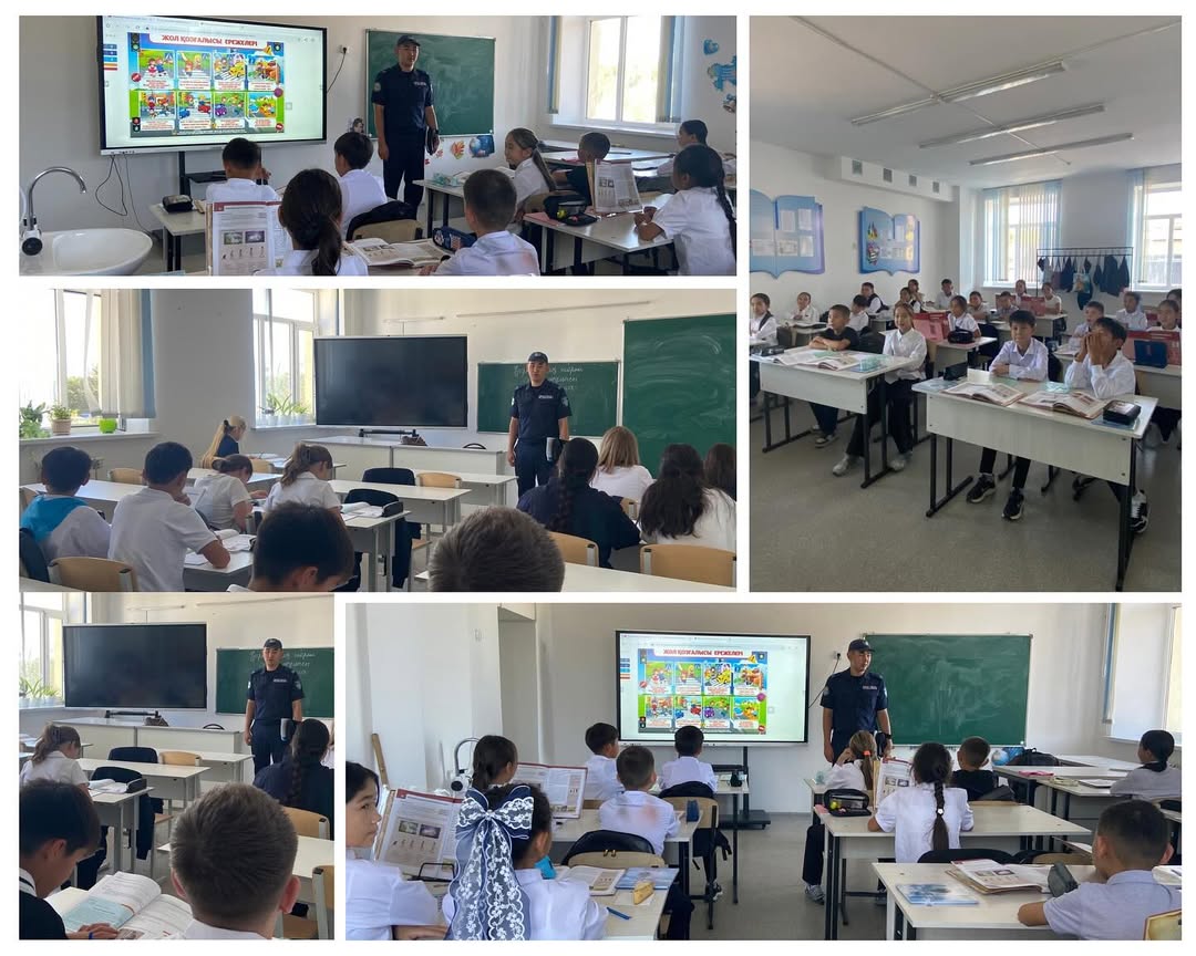 жолда жүру ережелері мен құқық бұзушылықтың алдын алу мақсатында кездесу өтті